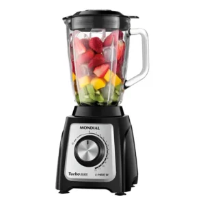 Liquidificador Mondial Turbo Glass 1400w Jarra De Vidro Preto 127v