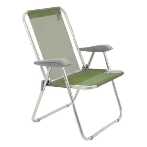 Cadeira De Praia Creta Master Em Alumínio - Tramontina Cor Verde-claro