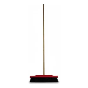 Vassoura Crina De Cavalo Natural 40cm Com Cabo Resistente