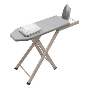Mesa Tábua Dos Hermanos Estampado Cinza Madeira Com Porta-Ferro