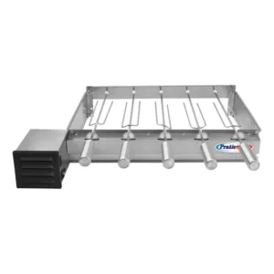 Churrasqueira Giratoria Grill Baixo 5 Espetos Motor Weg Cor Motor Lado Esquerdo