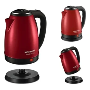 Chaleira Elétrica Mondial 2l Ce-06-r Vermelha Automática Top Vermelho 127v
