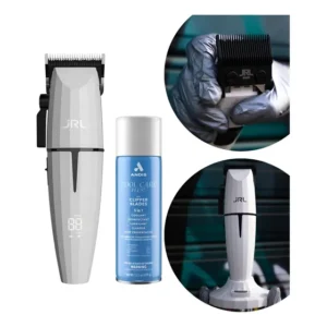 Máquina Cortar Cabelo Jrl Onyx Clipper Branca Gosth + Brinde