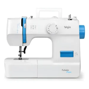 Máquina De Costura Reta Futura Plus Jx-2052 Portátil 127v Branco 110v
