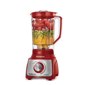 Liquidificador L-1100 Turbo Inox 1100w Vermelho Mondial Vermelho/inox 127v