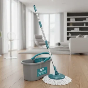 Mop Giratório Fit 5010 Flash Limp 3 Em 1 Balde 8l Esfregão Cinza