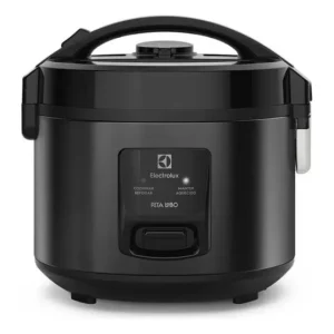 Panela Elétrica Electrolux vapor arroz capacidade 2L 6 Xícaras 2 em 1 timer panela removivel antiaderente tampa com visor transparente ERC10 inox por Rita Lobo