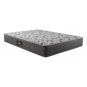 Colchão De Casal Black Herval Com Bordado E Espuma D60 Cor Cinza