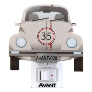 Luminária Noturna Infantil Tomada 1w Amarela Fusca Avant