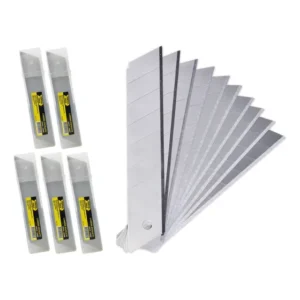 Lâminas 25mm 30 Peças Fertak para Estilete Fixo Antiferrugem