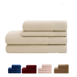 Toalha y toalha de banho Kit Casal Confortável Luxo lisa limestone de 45cm x 1.5m