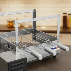 Churrasqueira Giratoria Gourmet Giragrill 3 Espetos Motor Lado Esquerdo 127/220v
