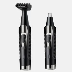 Maquina Depiladora 2 em 1 Kemei Bivena Recarregável Preto