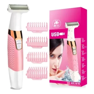 Maquina Depilador Pelos Femininos Virilha Pernas Kemei Rosa 127/220v