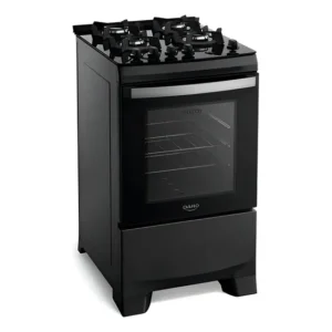 Fogão 4 Bocas Dako Supreme Glass Com Mesa Vidro Preto Bivolt Preto Bivolt