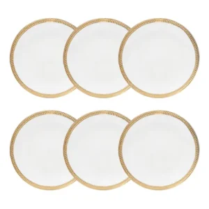 Jogo 6 Pratos 19 Cm Para Sobremesa De Porcelana Paddy Wolff