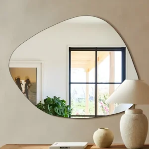 Espelho Orgânico Decorativo 130x70cm Lapidado Sem Moldura