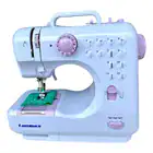 Mini Máquina De Costura Portátil Tomada Com Pedal Lanmax Branco 127/220v - Imagem 5