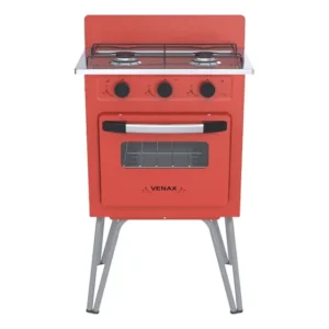 Fogão a Gás 2 Bocas Venax Gemini Vetro Vermelho