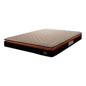 Colchão Casal Espuma D33 Pillow Top Millenium 138x188x19cm Marrom/Branco Hellen - Suporta até 120kg por Pessoa