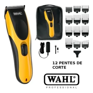 Maquina Wahl Profissional Haircut Beard Diy Cabelo E Barba Cor Amarelo e Preto