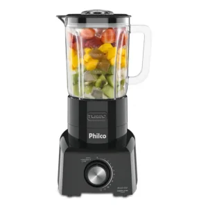 Liquidificador Plq1350 Inox Turbo Glass 1200w 1.75 L Preto Philco