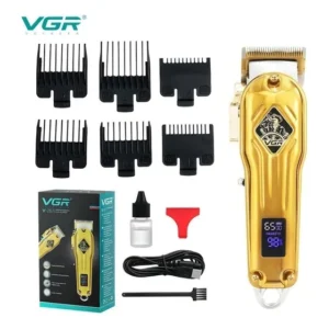 Máquina De Cortar Cabelo Profissional Vgr-267