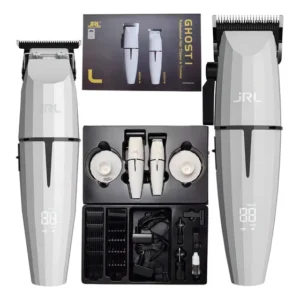 Cortador de Cabelo JRL Ghost 1 Sem Fio Branco 10 Pentes