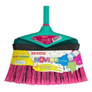 Vassoura Novica Original Doméstica Casa Limpeza Com Cabo