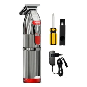 Máquina de Cortar Cabelo Profissional Madeshow M6 Sem Fio Vermelha