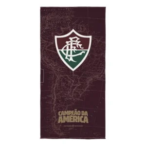 Toalha Praia Banho Aveludada Fluminense Lepper Algodão 70x140cm