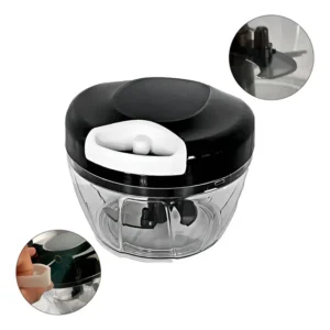 Mini Processador de Alimentos Manual Relet 500ml 3 Lâminas Aço