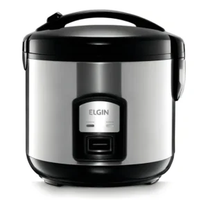 Panela Elétrica De Arroz A Vapor 400w 5 Xícaras Ou 1l Elgin Cor Cinza/Preto