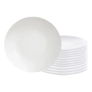 Jogo Pratos Sobremesa Leonora 12pç Porcelana 19cm Tramontina