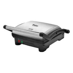 Super Grill Duo Philco Abertura 180° Inox Cor Prata