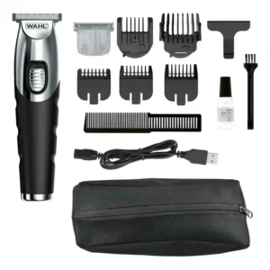 Aparador Cabelo Barba Pelos Sem Fio Wahl Beard Trimmer Usb C Cor Prateado