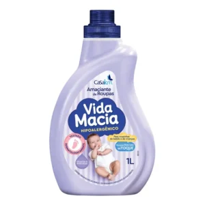 Amaciante Vida Macia Hipoalergênico 1 Litro Roupas Macias