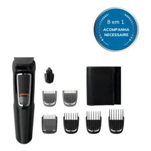 Aparador De Pelos Philips Multigroom 8 Em 1 Mg3730/15 Cor Preto