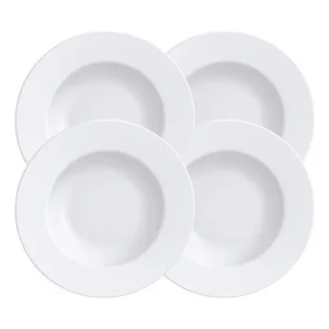 Jogo Pratos Rasos Porcelana 27cm 4 Peças Maria Augusta