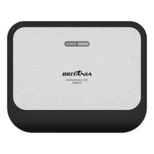 Sanduicheira E Grill Britânia Inox 2 Em 1 750w Bgr25b Preto 127v