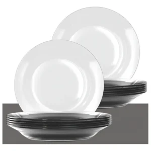 Prato Fundo Transparente Nadir Astral Vidro Jogo 12 Un Duralex