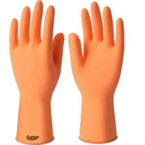 Luva Borracha Sanro Forrada Antiderrapante Plus Laranja G - Laranja
