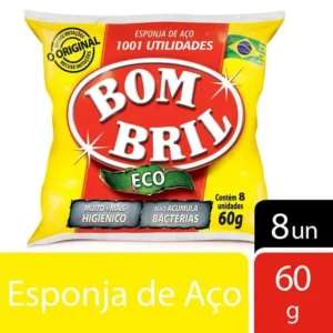Lã de Aço Bombril Econômica Pacote com 8 unidades