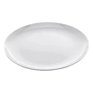 6 Pratos Redondo Raso Buffet 25,5cm Melanina Branco Premium Branco Branco Liso