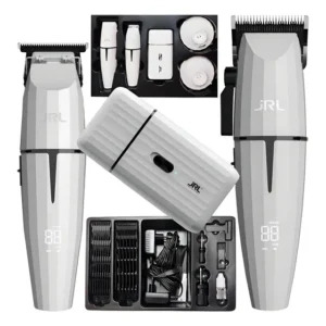 Kit JRL Ghost 2 Máquinas de Cortar e Acabamento Brancas com Shaver