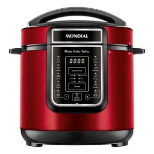 Panela De Pressão Elétrica Digital 6l Mondial Vermelho Master Cooker