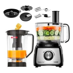 Multiprocessador De Alimentos Mondial Mpn01bf Turbo Chef | 9