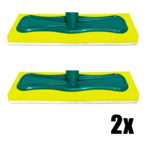 Kit 2 Esfregão Bucha Rodo 25cm Para Limpeza De Vidros