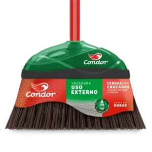 Vassoura Condor Uso Externo V-52 Cerdas Duras Cruzadas Vassoura V-52