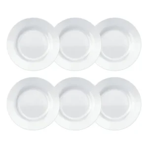 Prato Sobremesa Vidro Branco Nadir Figueiredo Duralex Menu 19cm 6